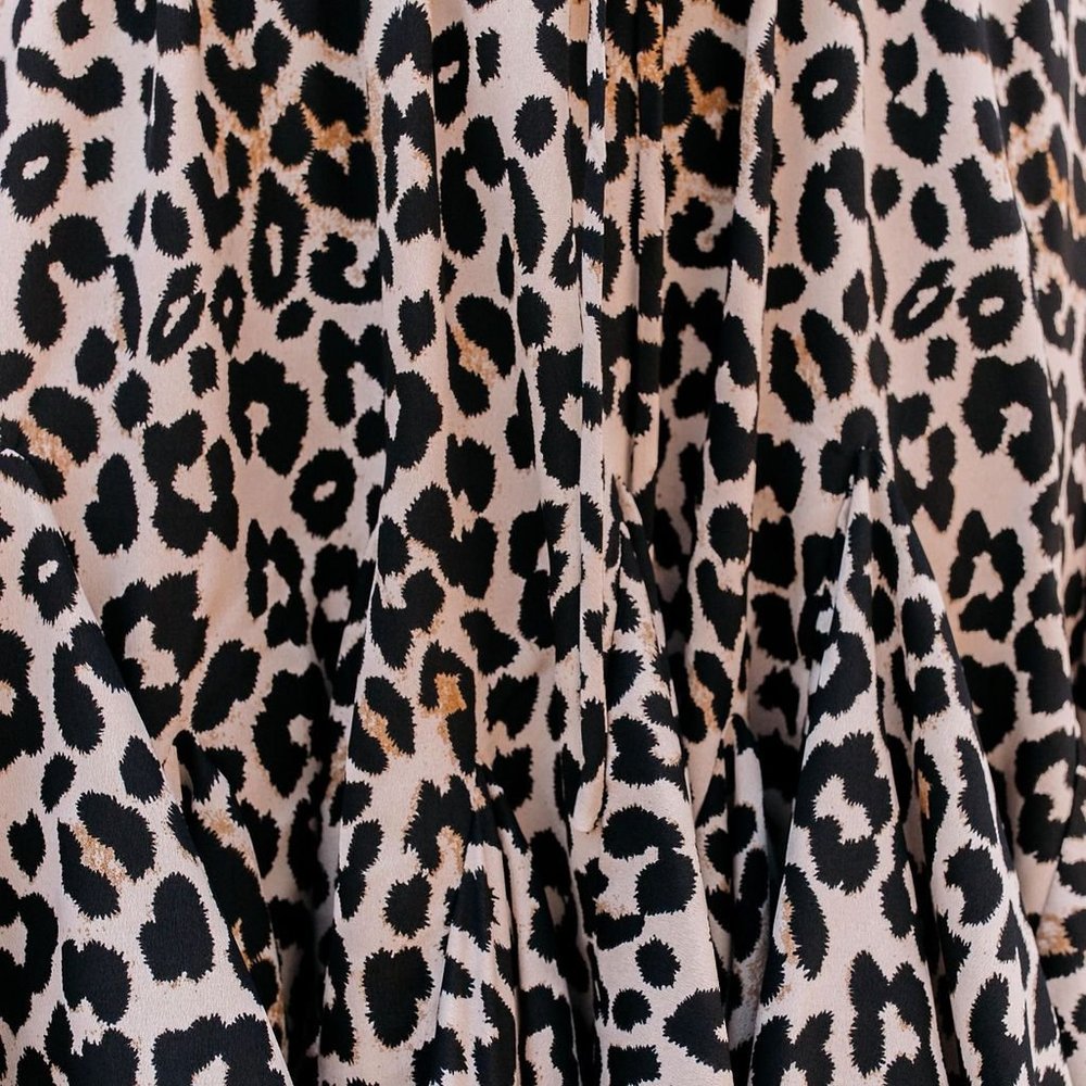 LAST ONE - LUTHER RUFFLE LEOPARD MINI SKIRT - Picture 7 of 11